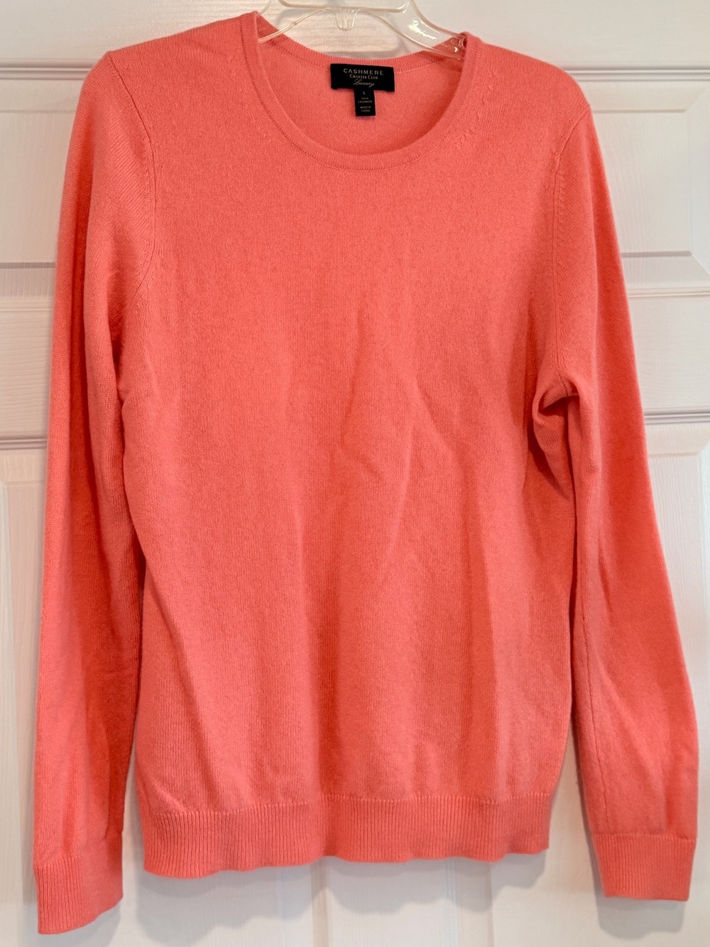 Charter Club Luxury 100% Cashmere Coral Sweater